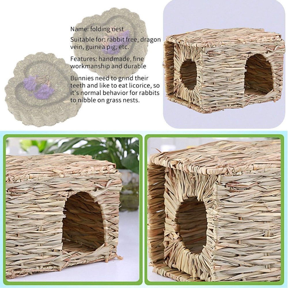 Hay cakes included with the kathson Rabbit Grass House set.