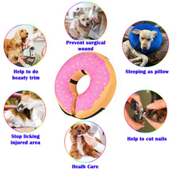 Katoggy inflatable dog cone collar showing the zipper opening for inner removal.