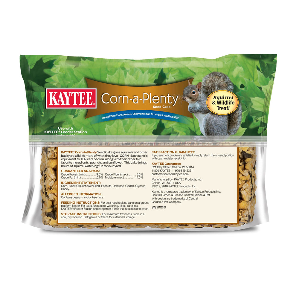 Kaytee Corn-A-Plenty Seed Cake four-count pack shown together.