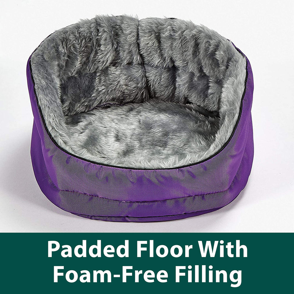 Kaytee Cuddle-E-Cup bed showing its soft padded interior.