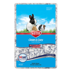 Kaytee hamster bedding shown with its Clean & Cozy Extreme Odor Control packaging.