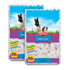 Kaytee paper bedding with lavender shown in its front-facing bag.