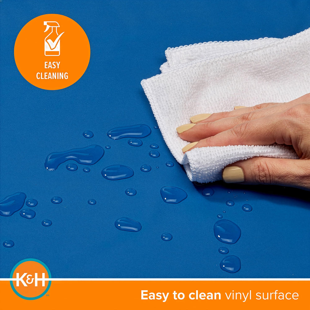 K&H Pet Products Coolin' Pet Pad with a dog resting on the cooling surface.