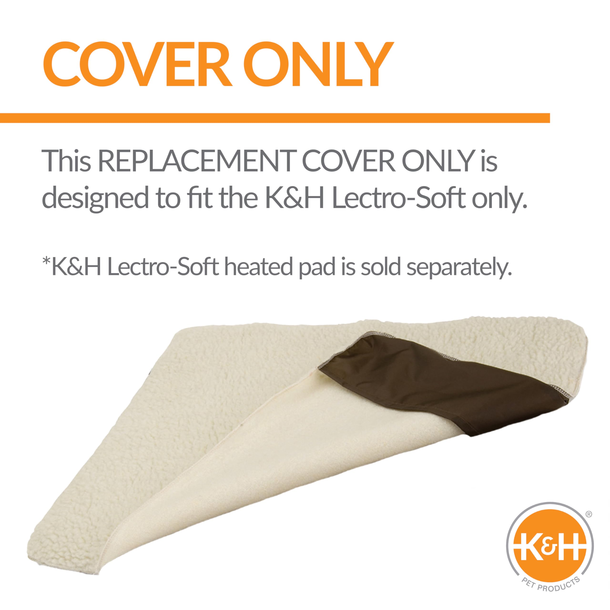 K&H Pet Products Lectro-Soft replacement cover showing its faux-fleece texture.