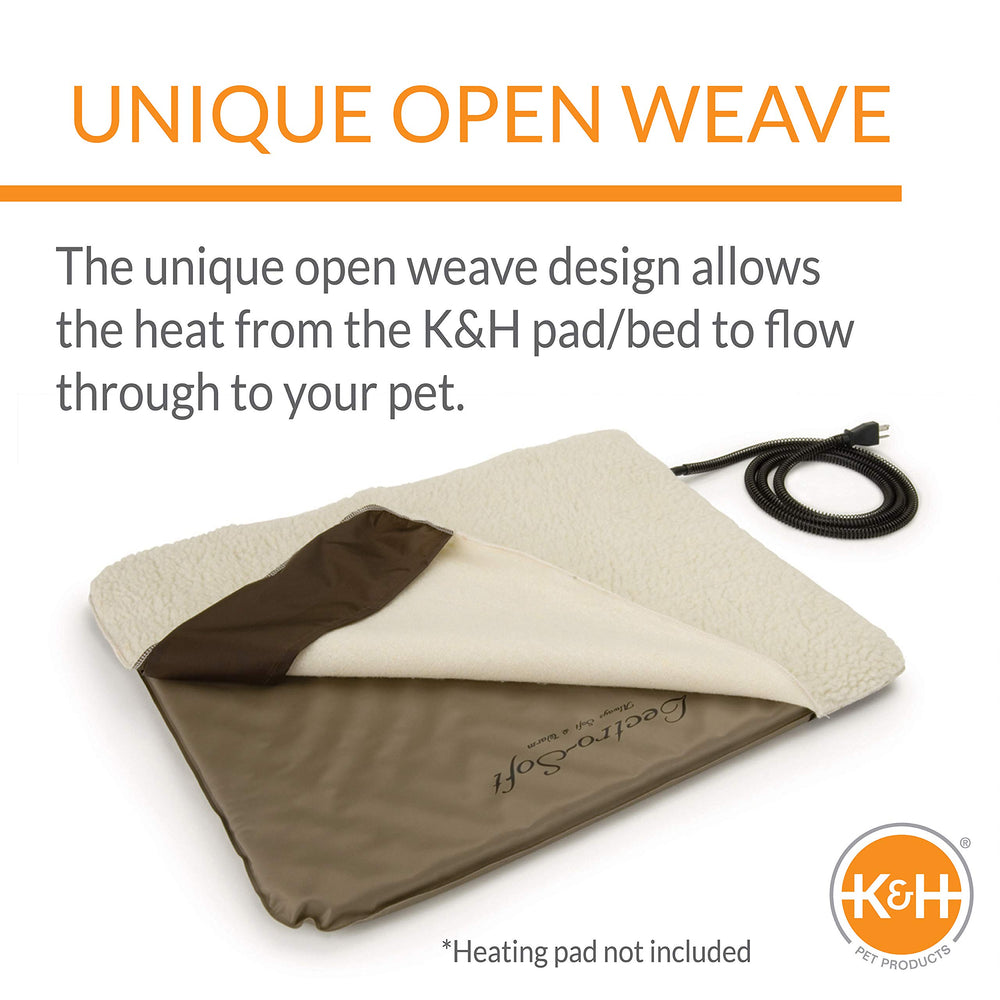 K&H Pet Products Lectro-Soft replacement cover fitted on a compatible heated bed.
