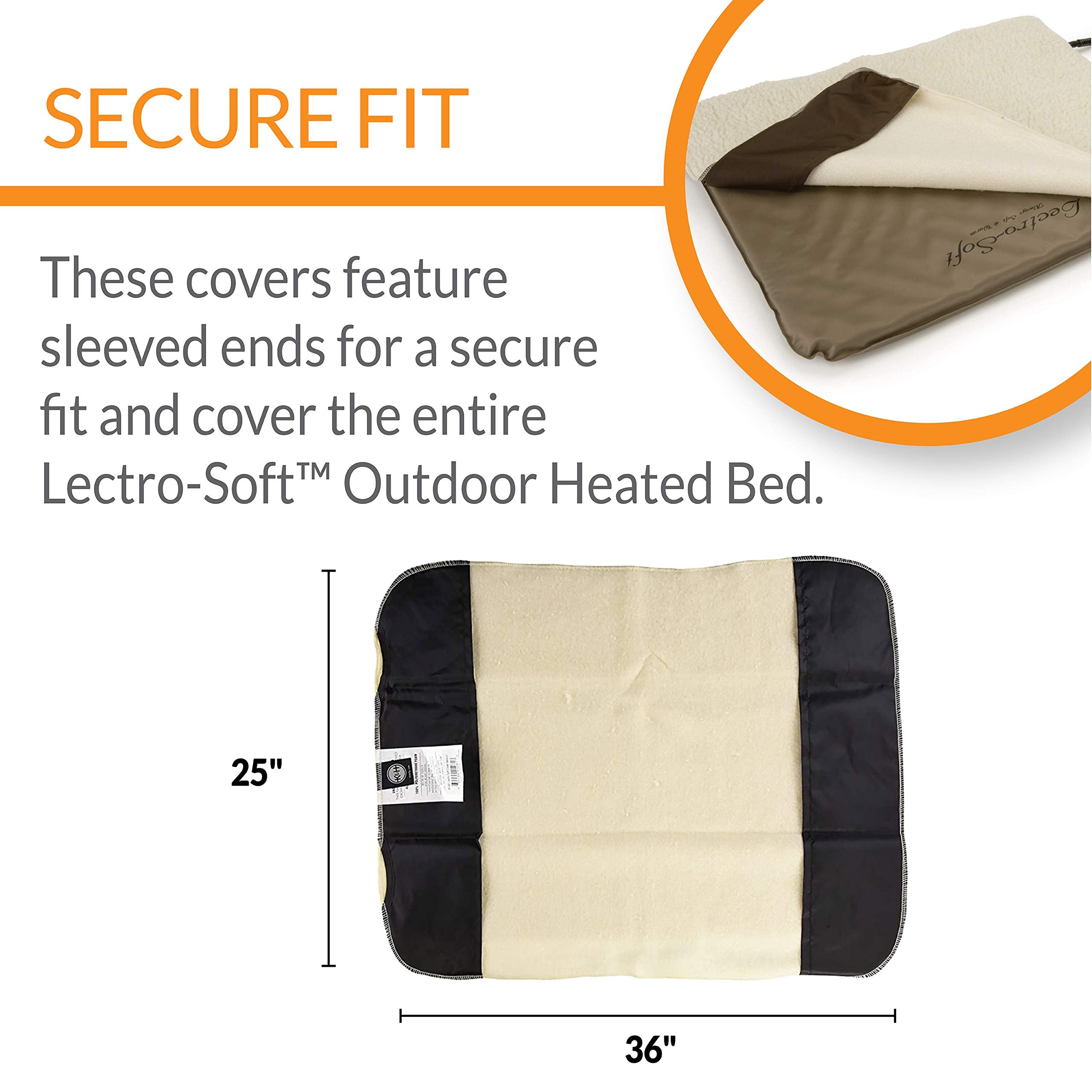 K&H Pet Products Lectro-Soft replacement cover showing the open-weave fabric.