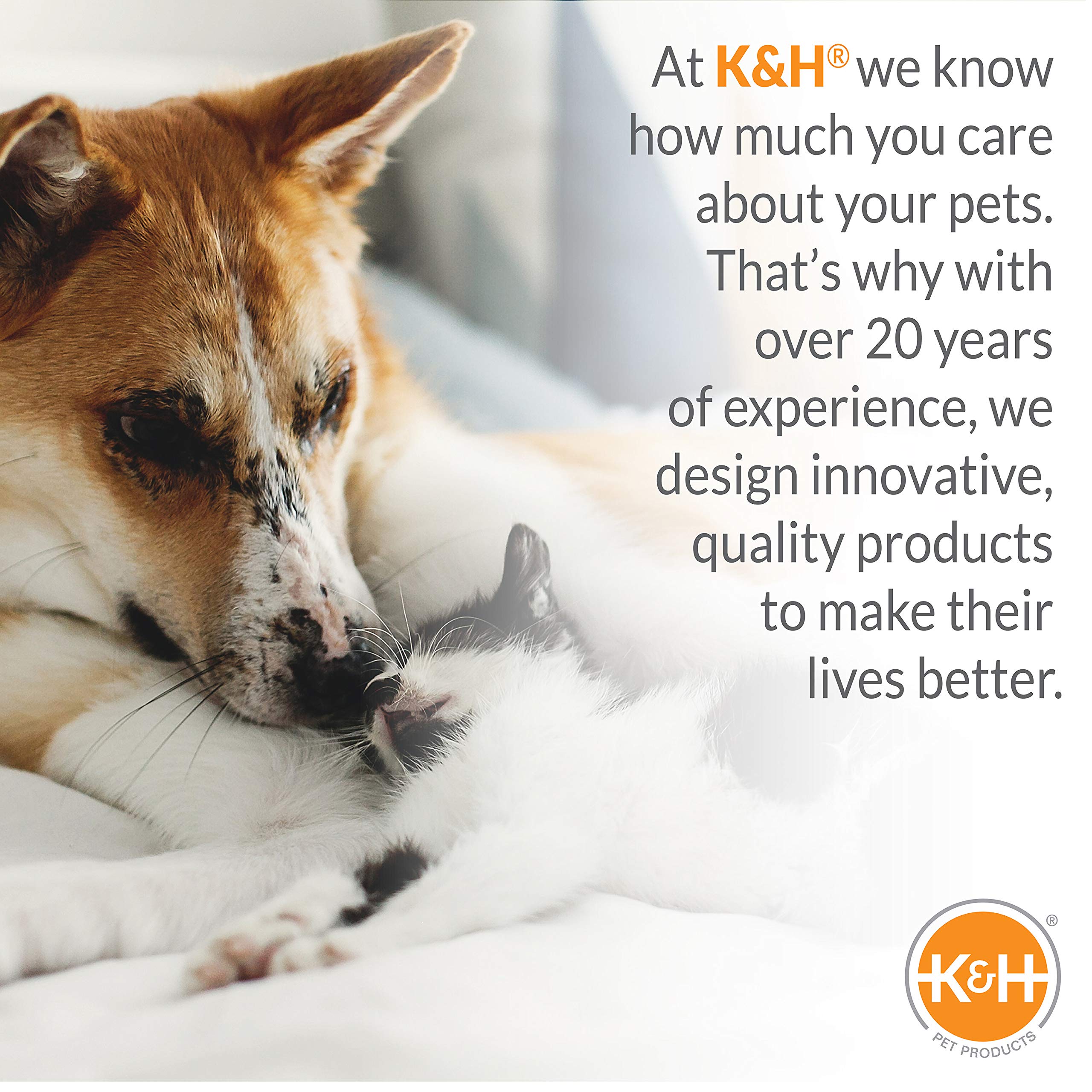 K&H Pet Products Lectro-Soft replacement cover presented for machine washing.