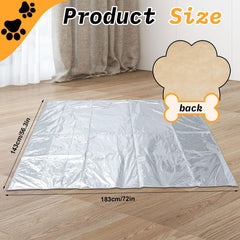 Kigley Pet Deterrent Mat close-up showing its aluminum and non-woven material.