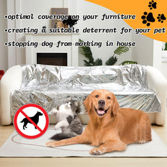 Kigley Pet Deterrent Mat size guide showing its length, width, and thickness.