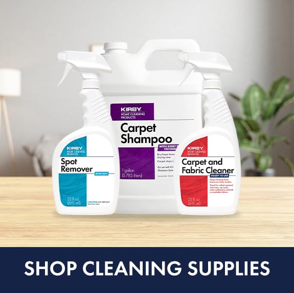Kirby Carpet Shampoo shown with packaging that may vary.