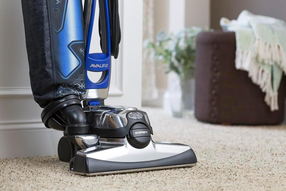 Kirby Carpet Shampoo shown for tackling carpet stains.
