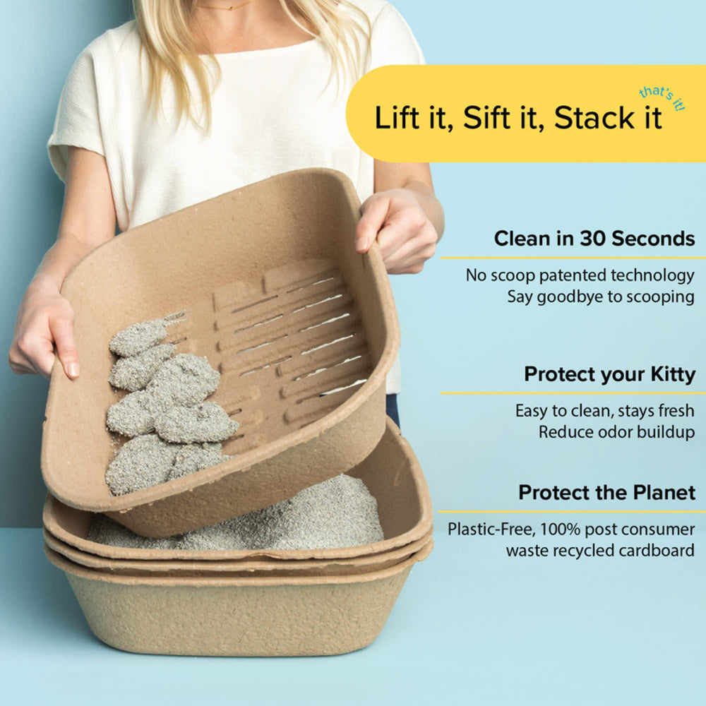 Kitty Sift litter box shown as a litter pan for a small pet.