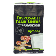 Komodo Repti-Pads disposable tank liners shown as a 20-pack.