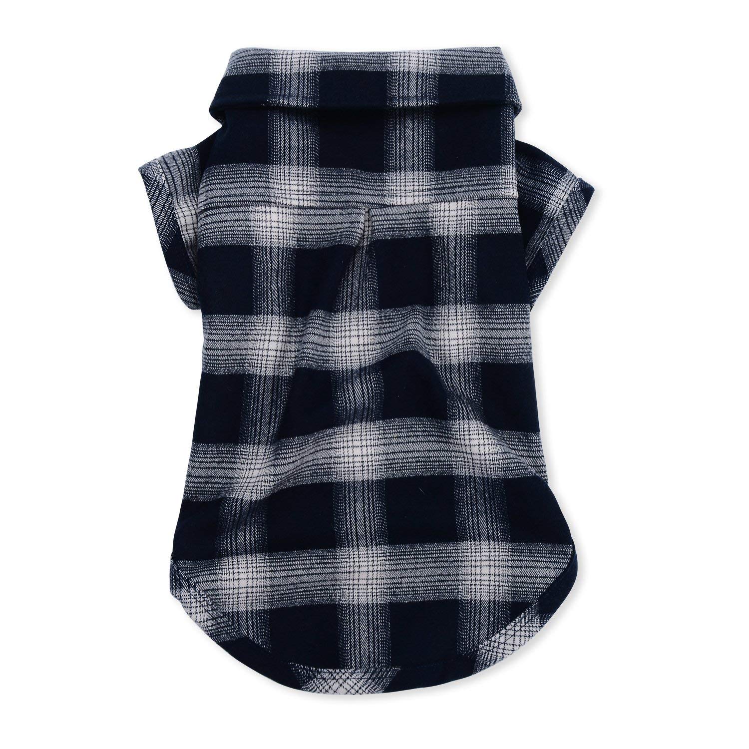 Koneseve pet shirt showing the snap closures used for dressing.