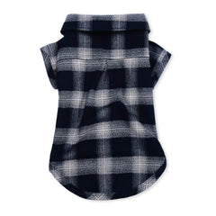 Koneseve pet shirt showing the snap closures used for dressing.