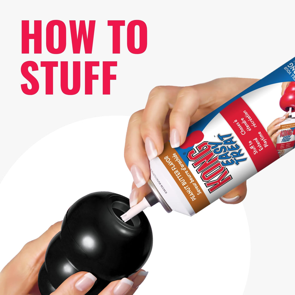 KONG Extreme dog toy opening ready for kibble or treats.