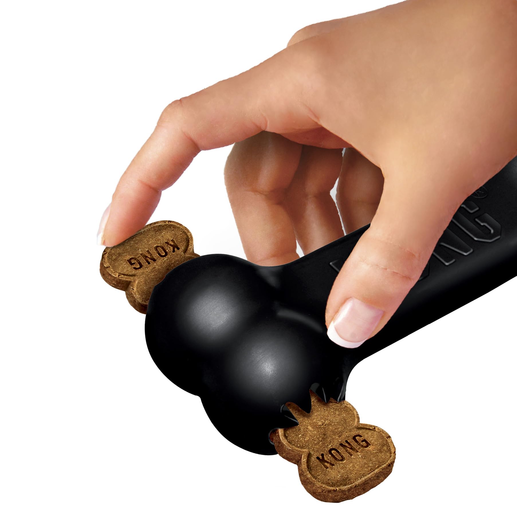 KONG Extreme Goodie Bone shown during a dog's chew session.
