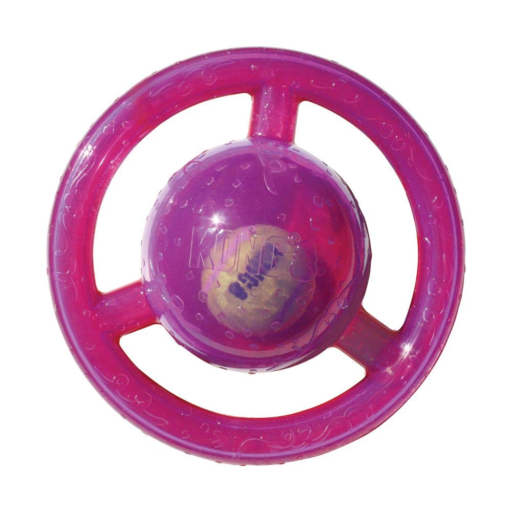 KONG Jumbler Disc dog toy shown from the front.