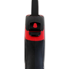 KONG Terrain retractable dog leash detail showing reflective stitching on the belt.