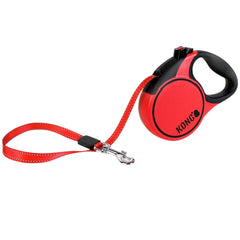KONG Terrain retractable dog leash shown during an everyday dog walk.