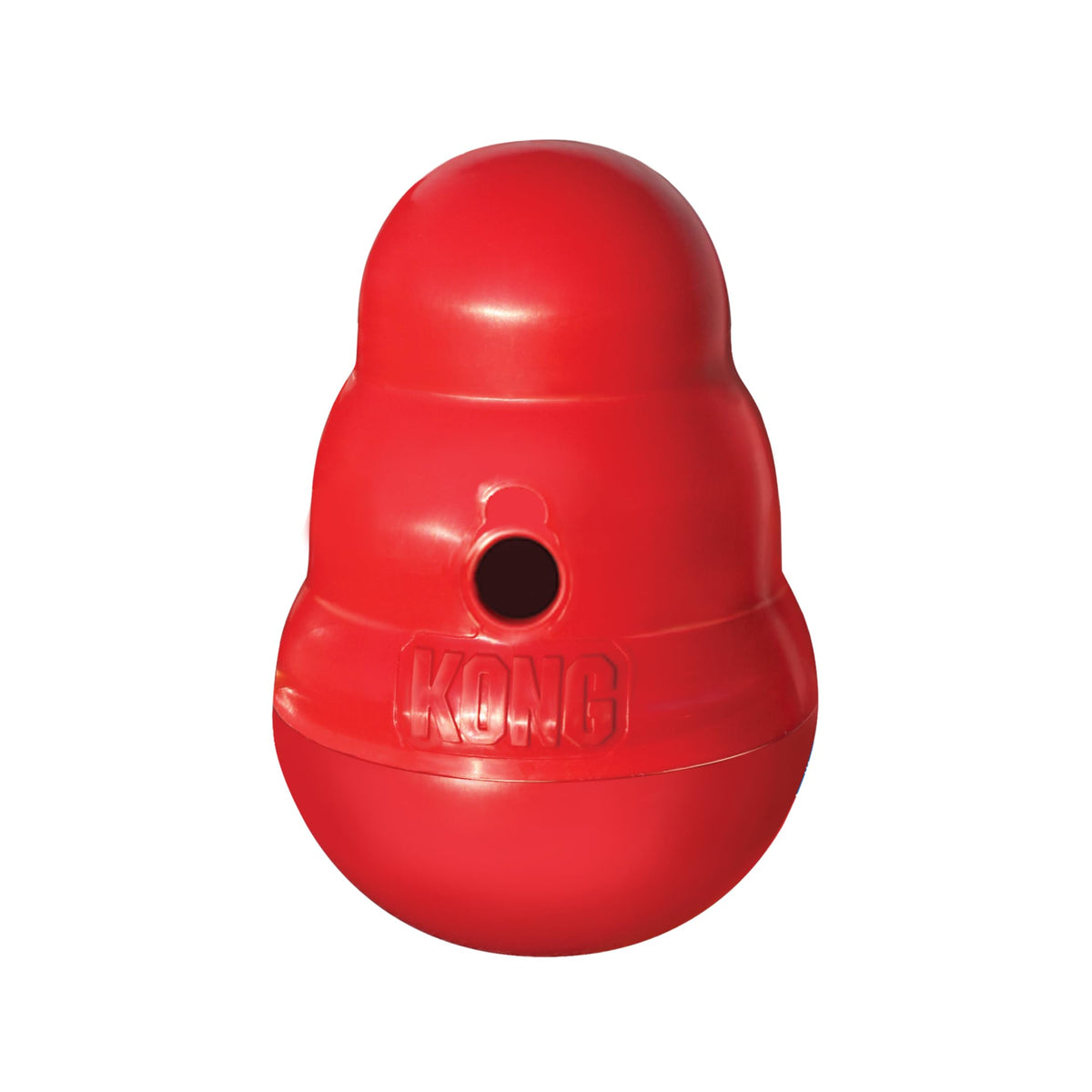 KONG Wobbler interactive dog toy shown from the front.