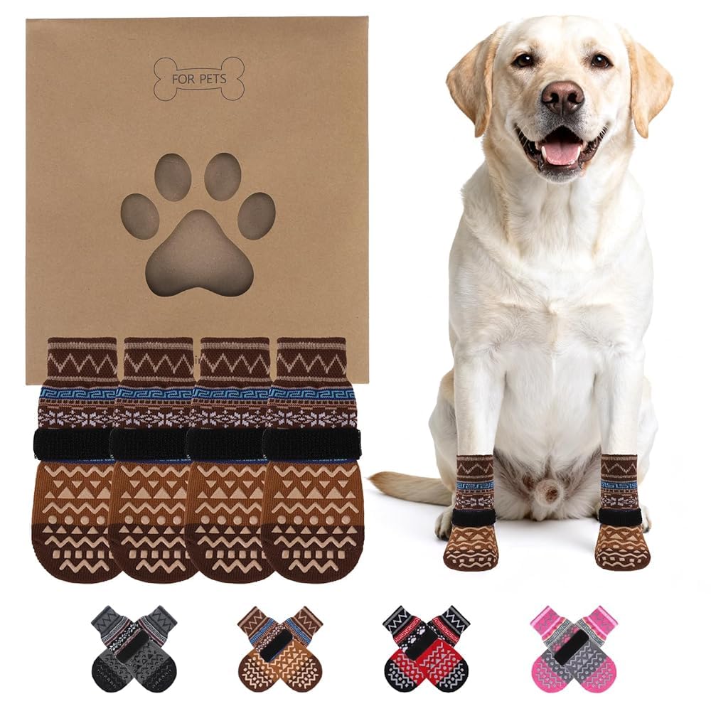 KOOLTAIL dog socks shown from the front with their paw-covering shape visible