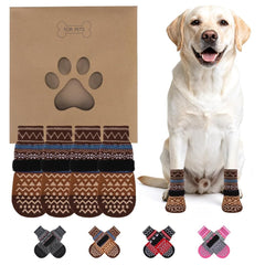 KOOLTAIL dog socks shown from the front with their paw-covering shape visible