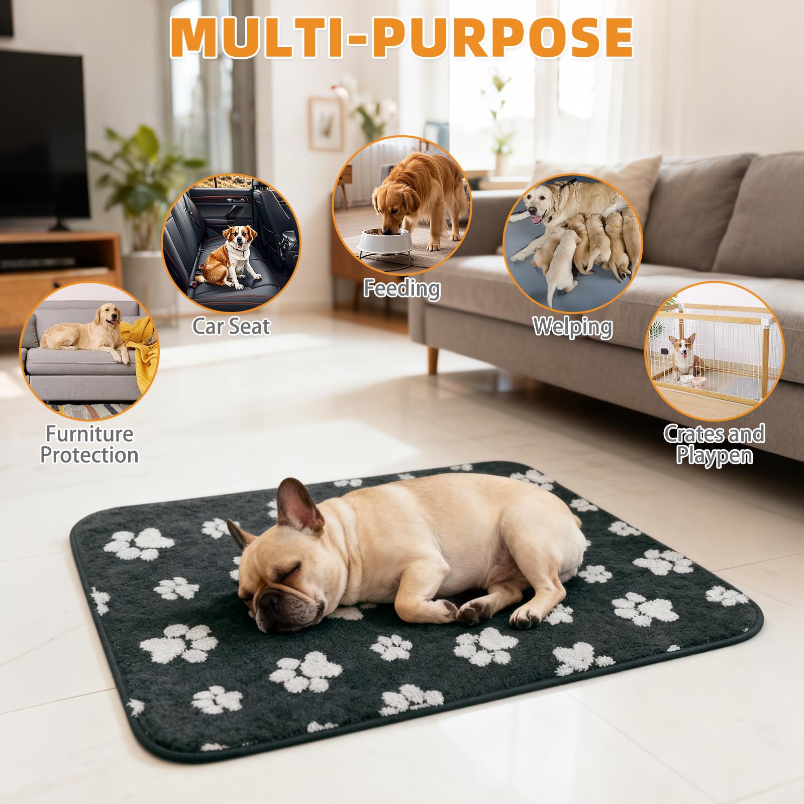 KOOLTAIL dog whelping pad shown folded for storage.
