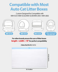 KropBom cat litter bags shown as a six-roll supply.