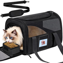 KTSOLRA soft cat carrier shown from the front.