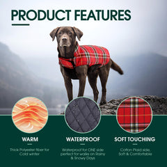 Kuoser dog coat close-up showing its double-layer fleece lining.