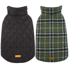 Kuoser dog coat shown from the front to display its overall jacket design.