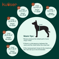 Kuoser Dog Life Jacket detail showing its reflective band.