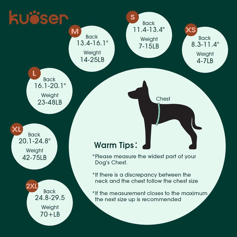 Kuoser Dog Surgery Recovery Suit shown covering a dog's body.
