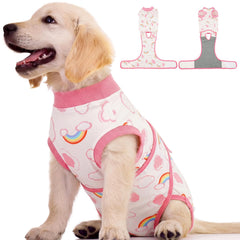Kuoser Dog Surgery Recovery Suit shown from the front.