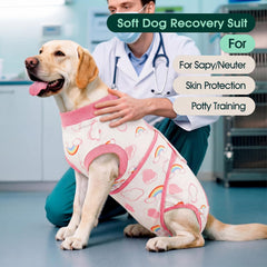 Kuoser Dog Surgery Recovery Suit shown from the side.
