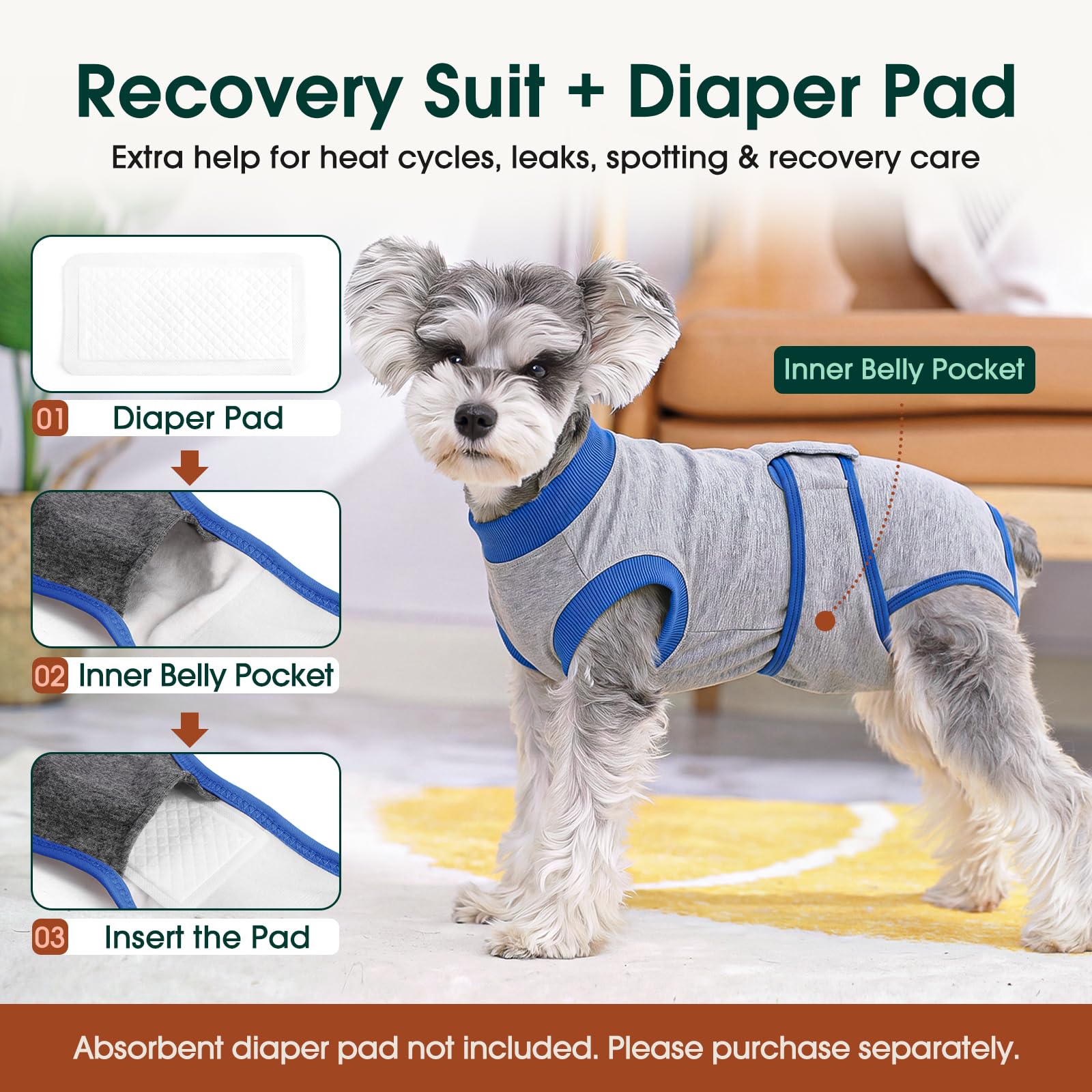 Kuoser Recovery Suit fabric shown with its flexible stretch.
