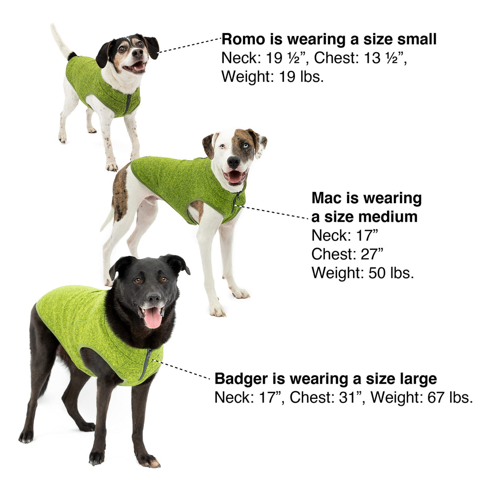 Kurgo Core Sweater in its heather violet color.