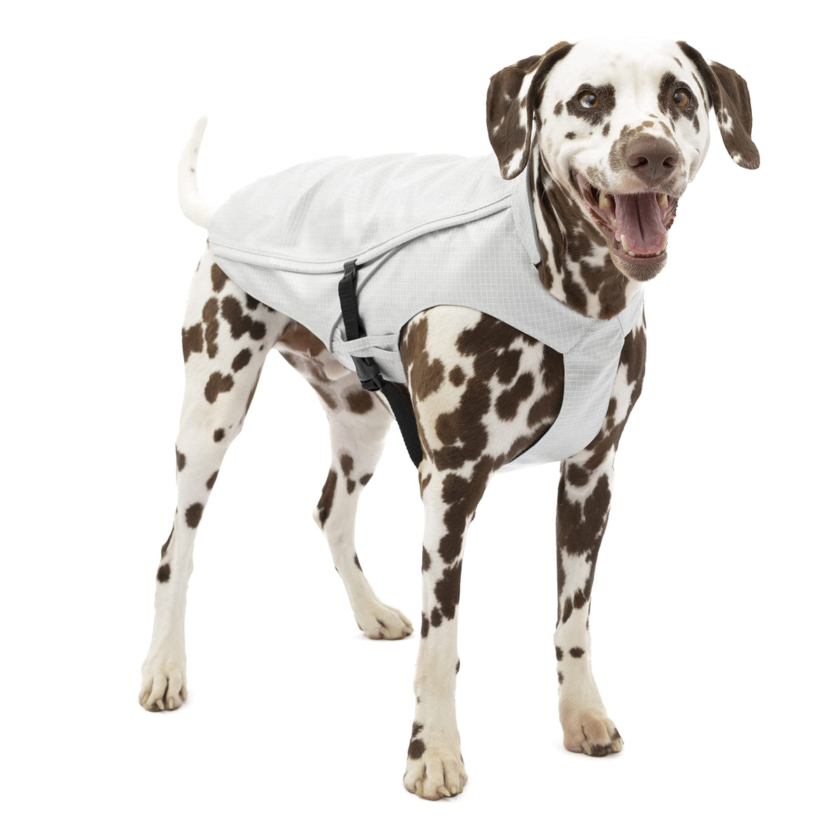 Kurgo Halifax Rain Shell shown from the front in Slicker Yellow.