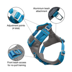 Kurgo Journey Air Dog Harness close-up of its padded chest piece.