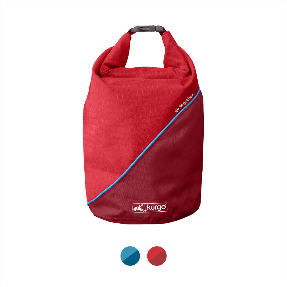 Kurgo Kibble Carrier shown from the front in chili red.