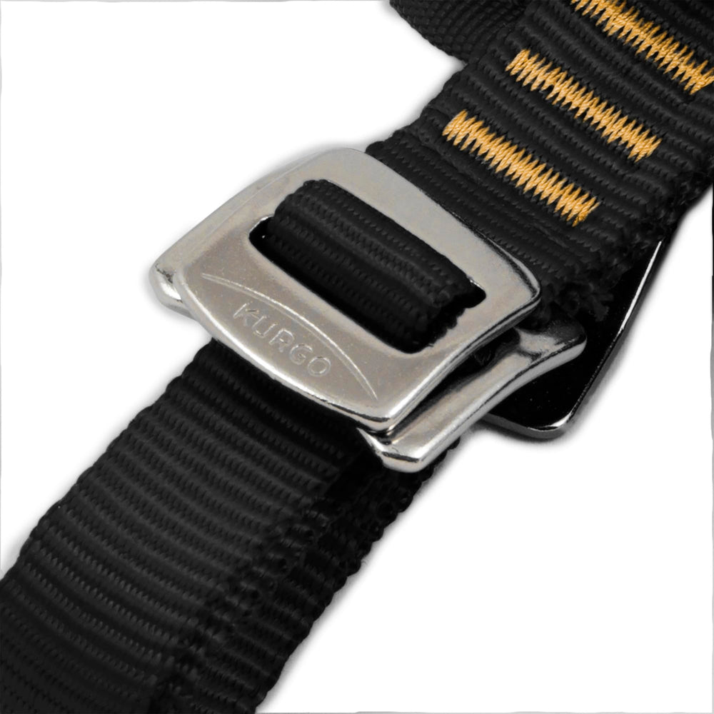 Kurgo Enhanced Strength Tru-Fit Smart Harness in black, Large.