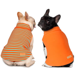 KYEESE dog coat shown from the front to display its overall sleeveless shape.