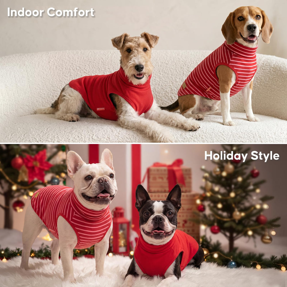 KYEESE dog coat showing its sleeveless shape for movement.