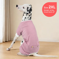 KYEESE dog pajamas close-up showing the soft, stretchy fabric.