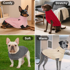 KYEESE Dog Sweater detail highlighting its sleeveless cut.