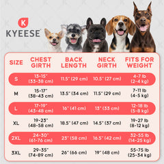 KYEESE dog sweater in the solid-color style included in the two-coat pack.