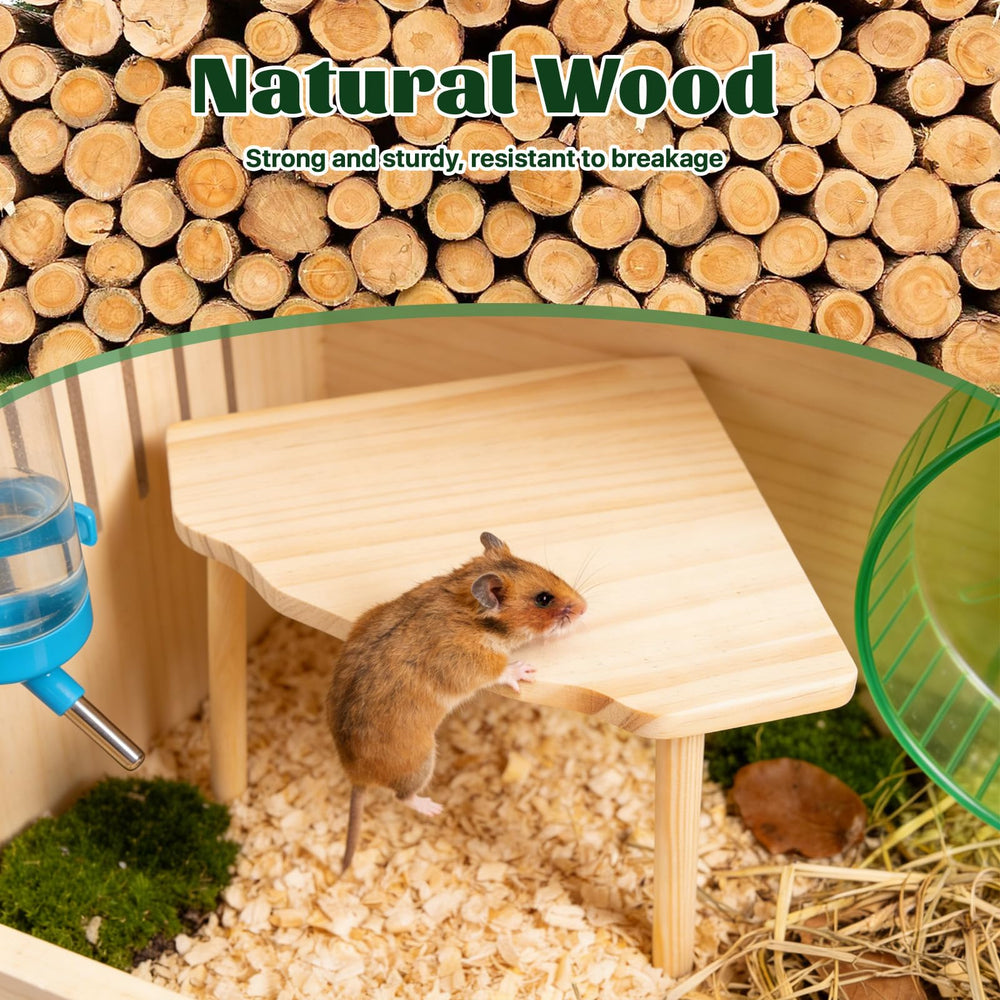 Lainballow hamster platform rectangular pieces shown in two different sizes.