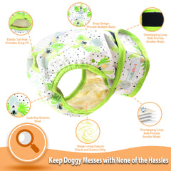 Langsprit female dog diaper showing the absorbent core.