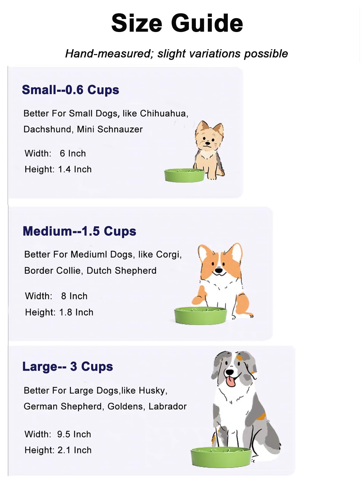 LE TAUCI ceramic slow feeder dog bowl holding dry dog food.